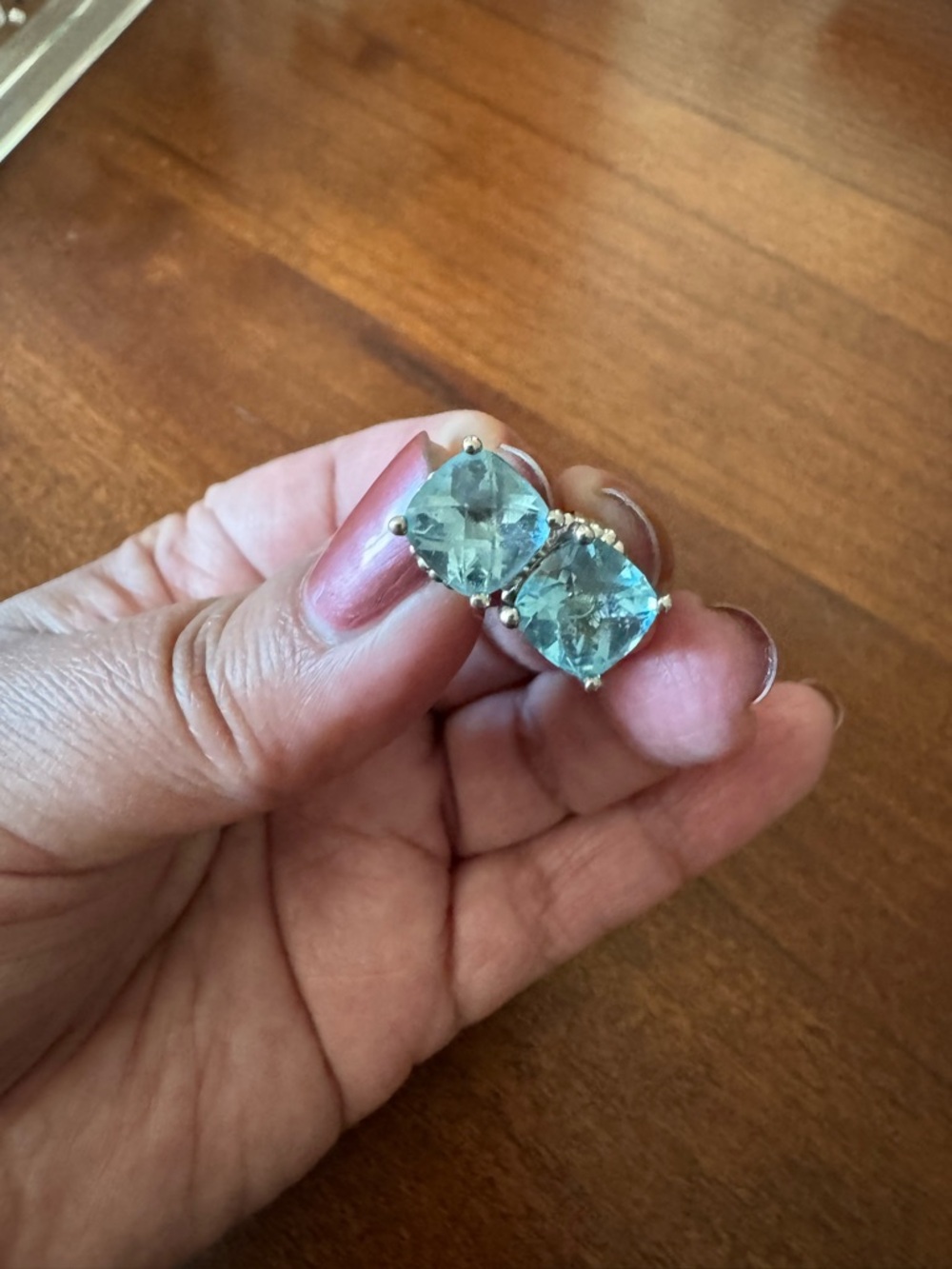 Jai by John Hardy Cushion-Cut Topaz Stud Earrings